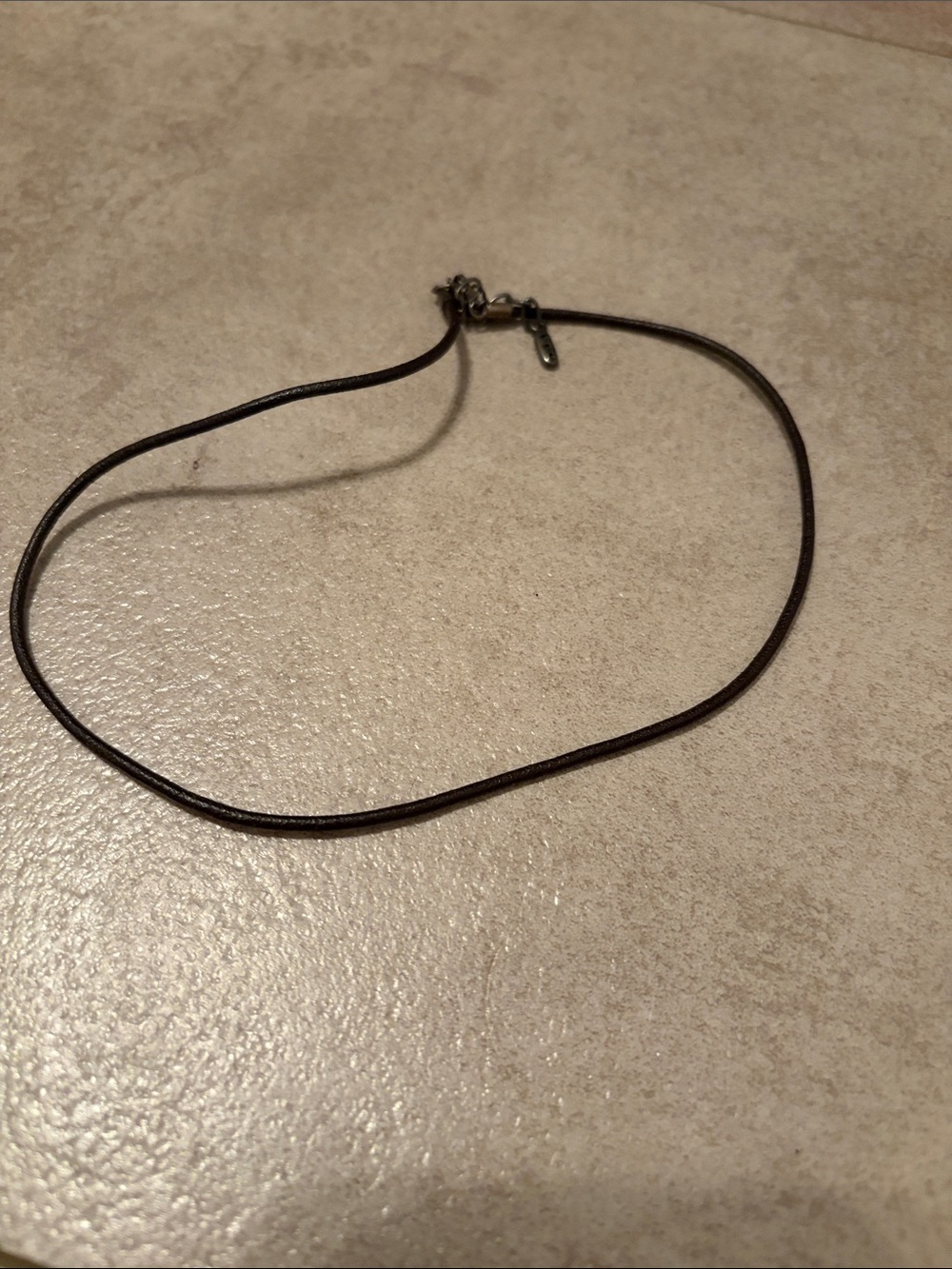 Pandora Brown Leather Cord Necklace